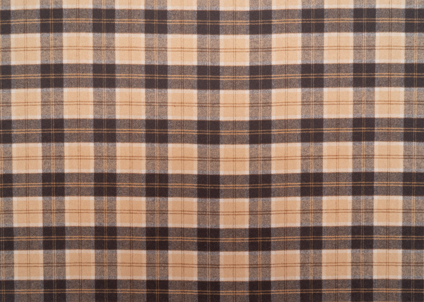 The Auggie Plaid Fabric in Doberman || Yardage