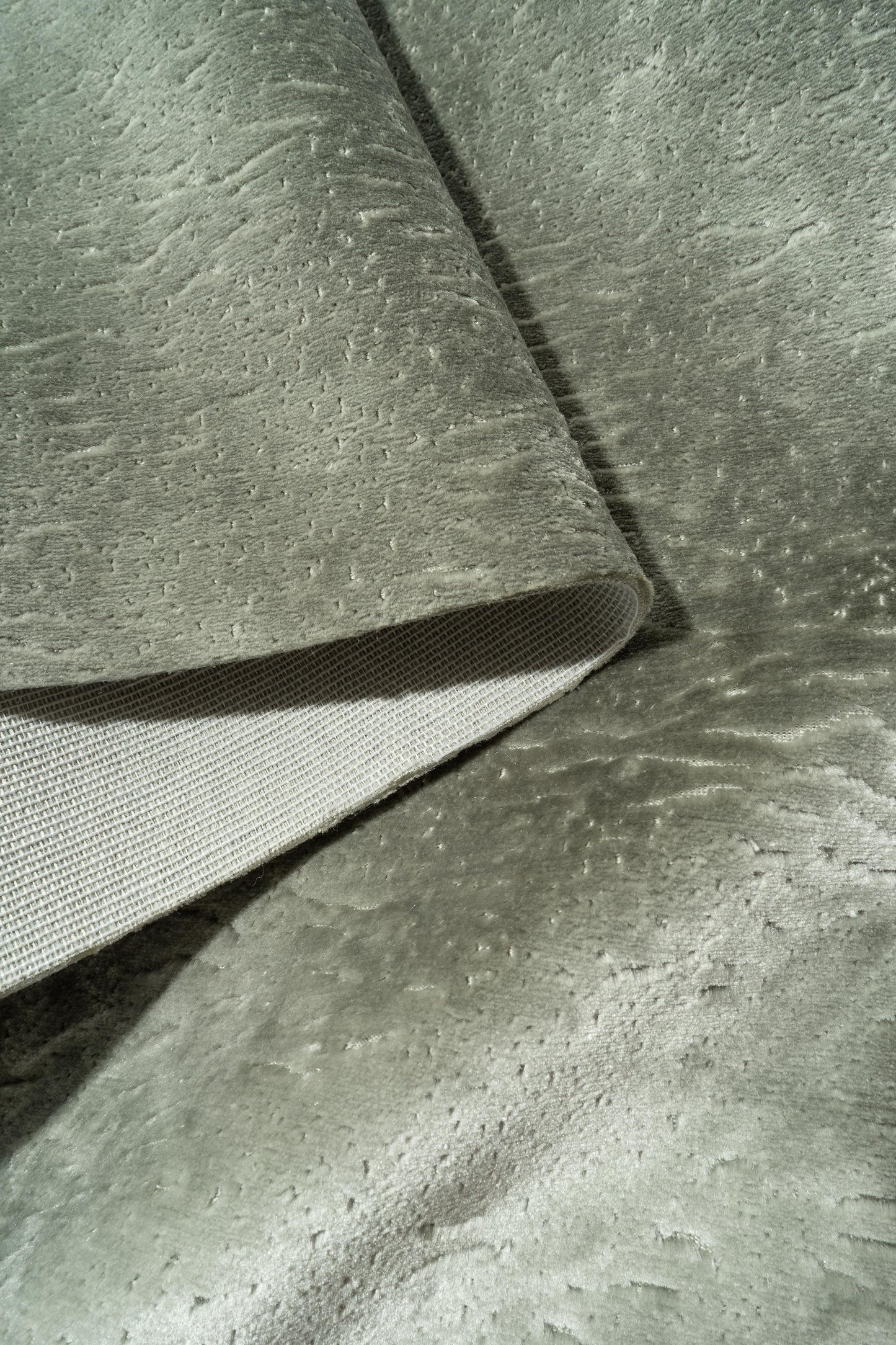 The All Over You Velvet Fabric in Ash || Folded