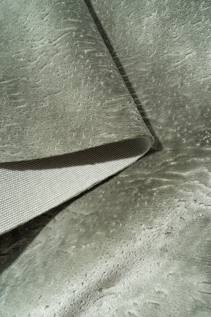 The All Over You Velvet Fabric in Ash || Folded