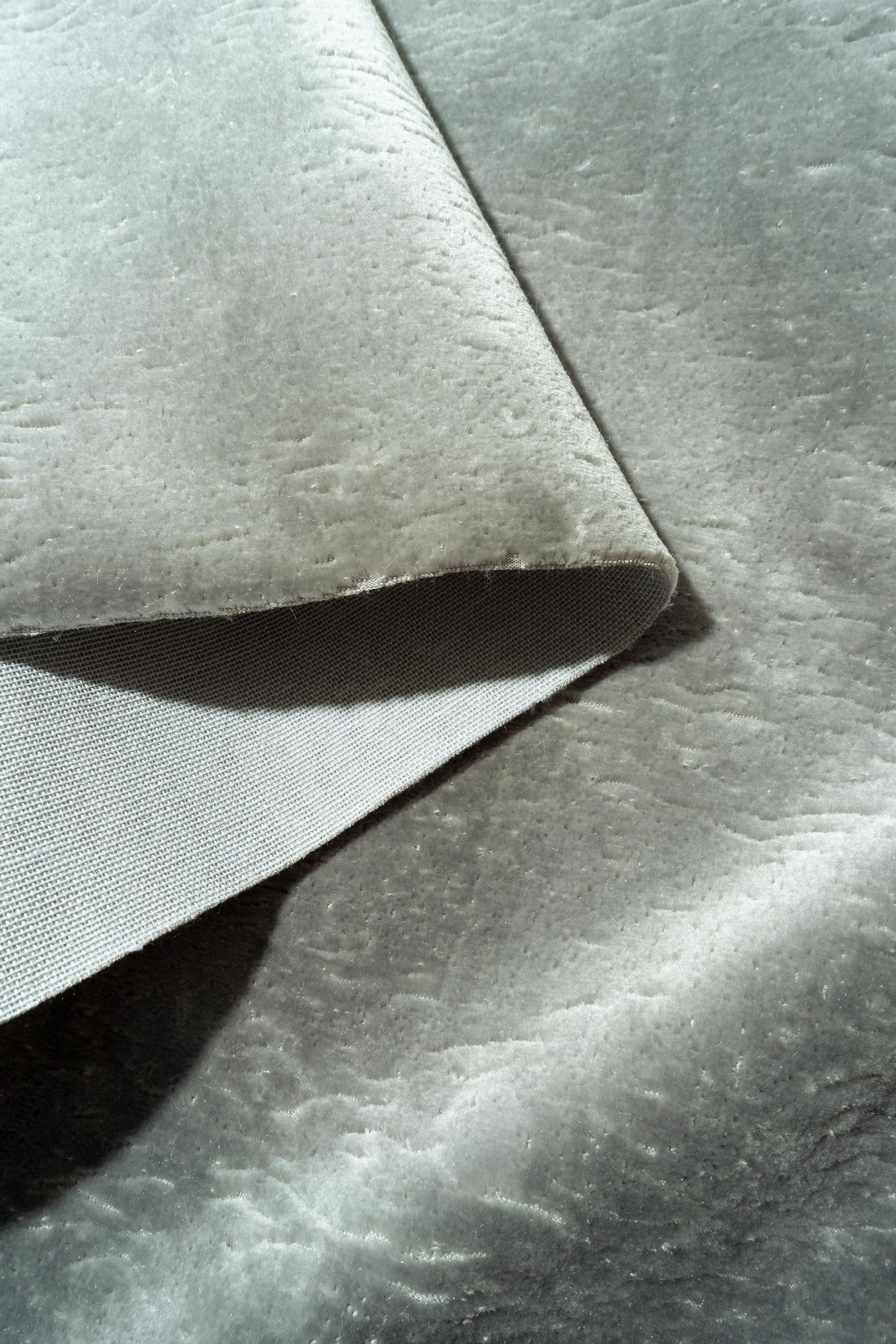 The All Over You Velvet Fabric in Smoke || Folded