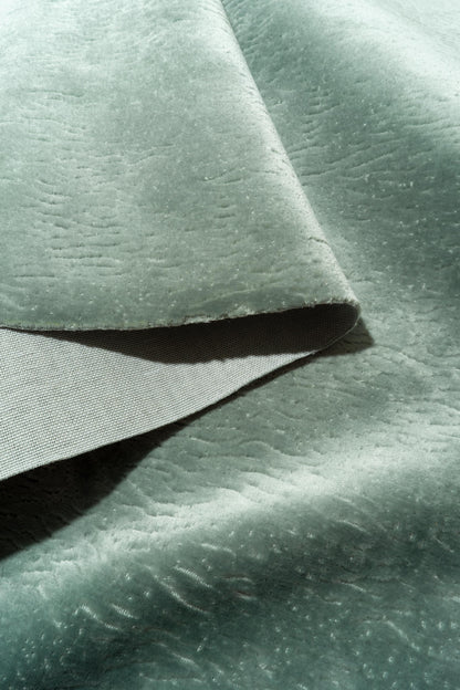 The All Over You Velvet Fabric in Spa || Folded