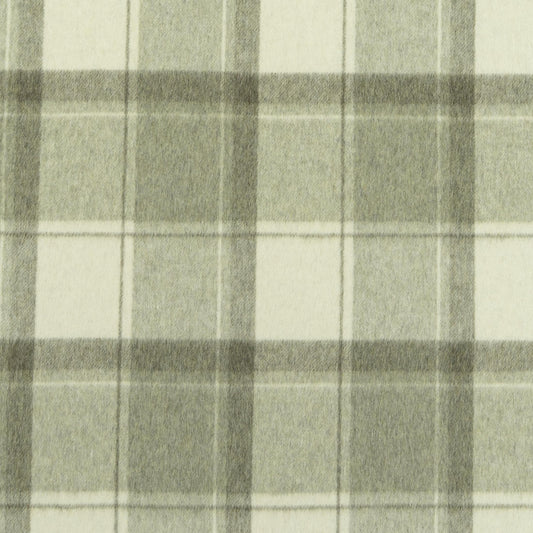 The Arapaho Plaid Fabric in Vanilla Sage || Close Up