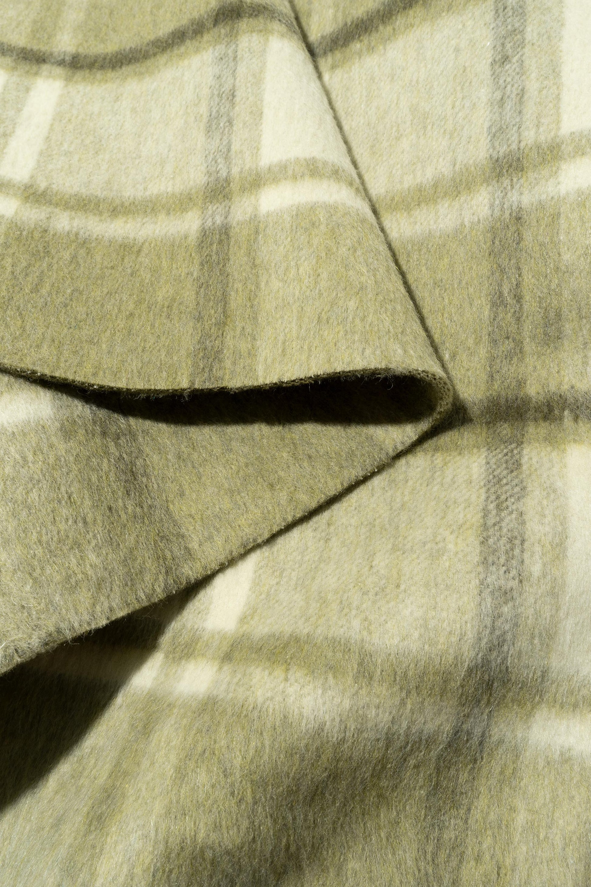 The Arnett Plaid Fabric in Conifer || Folded