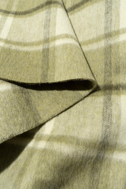 The Arnett Plaid Fabric in Conifer || Folded