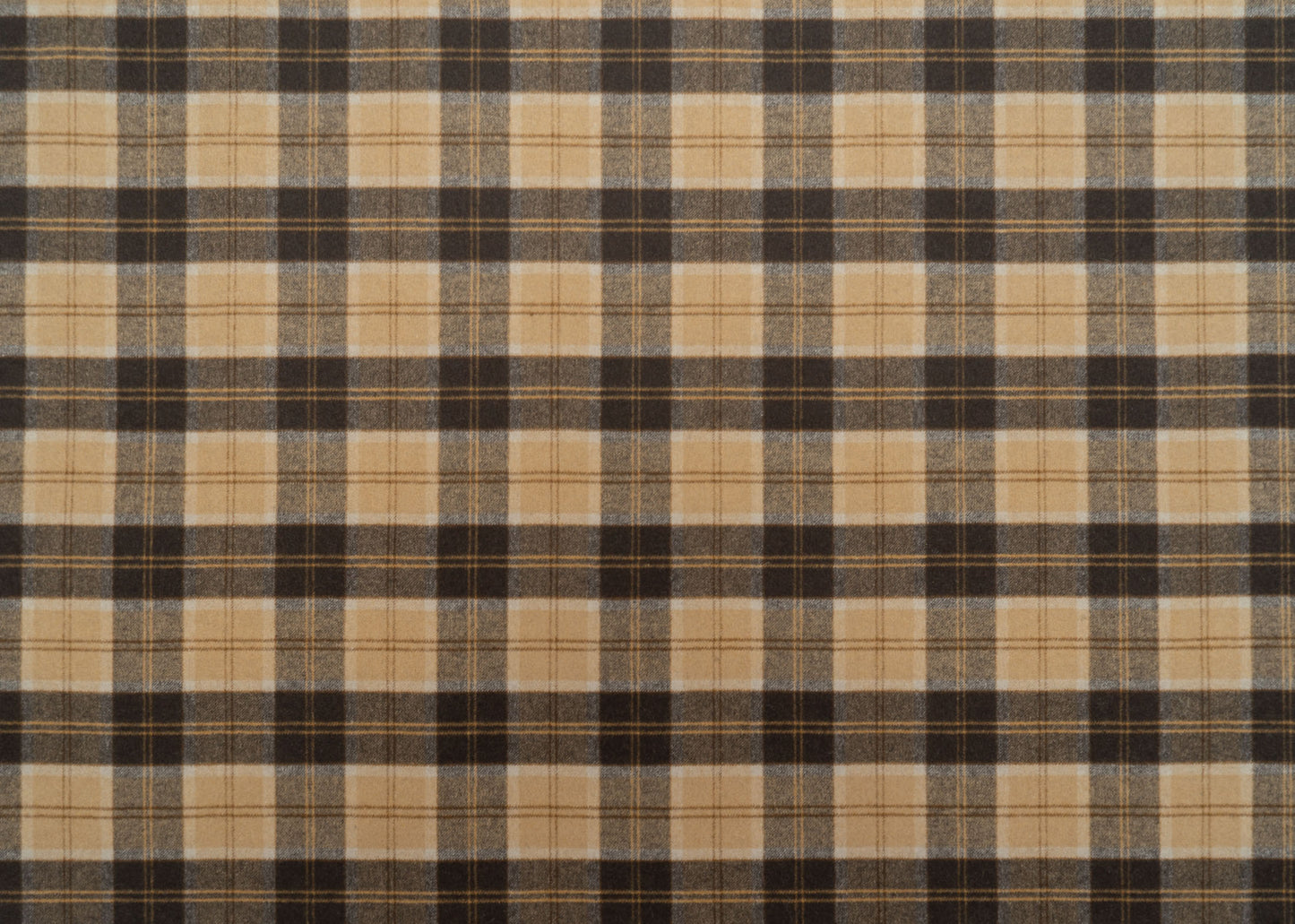 The Auggie Plaid Fabric in Doberman || Yardage