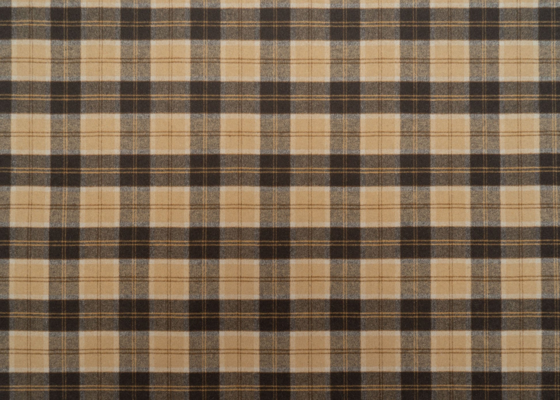 The Auggie Plaid Fabric in Doberman || Yardage