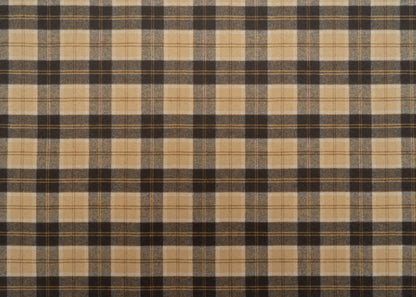 The Auggie Plaid Fabric in Doberman || Yardage