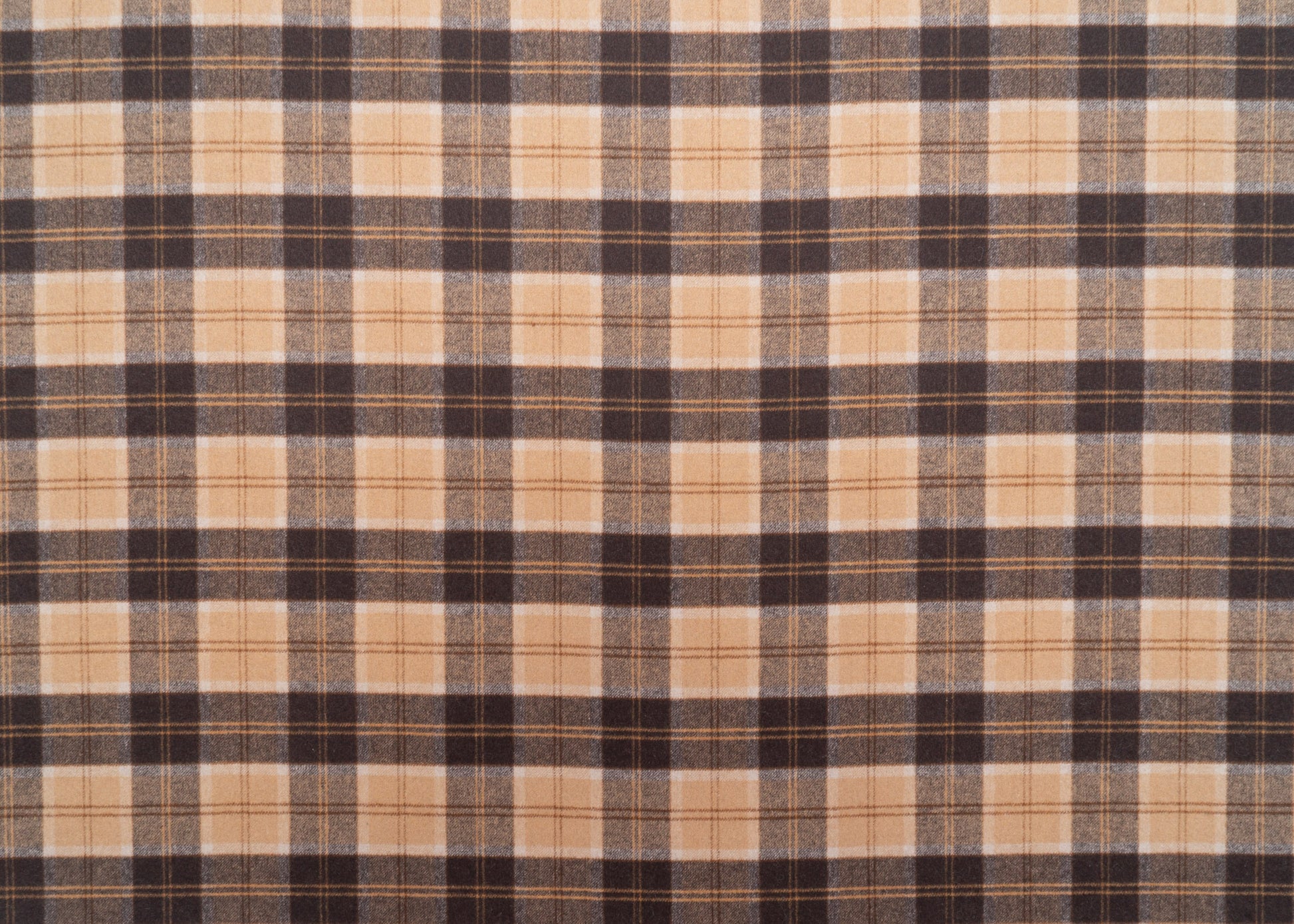 The Auggie Plaid Fabric in Doberman || Yardage
