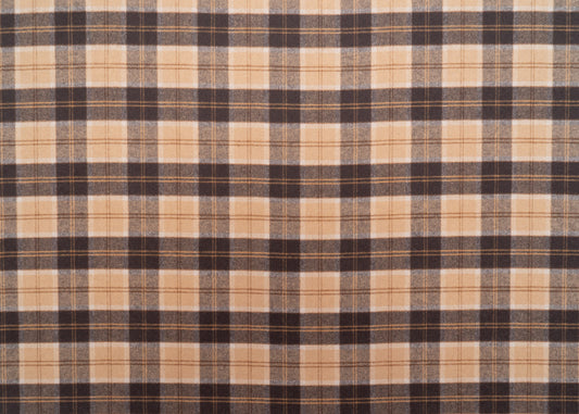 The Auggie Plaid Fabric in Doberman || Yardage