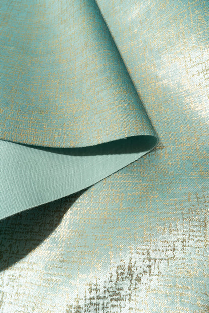The Awe Velvet Fabric in Sea Breeze || Folded