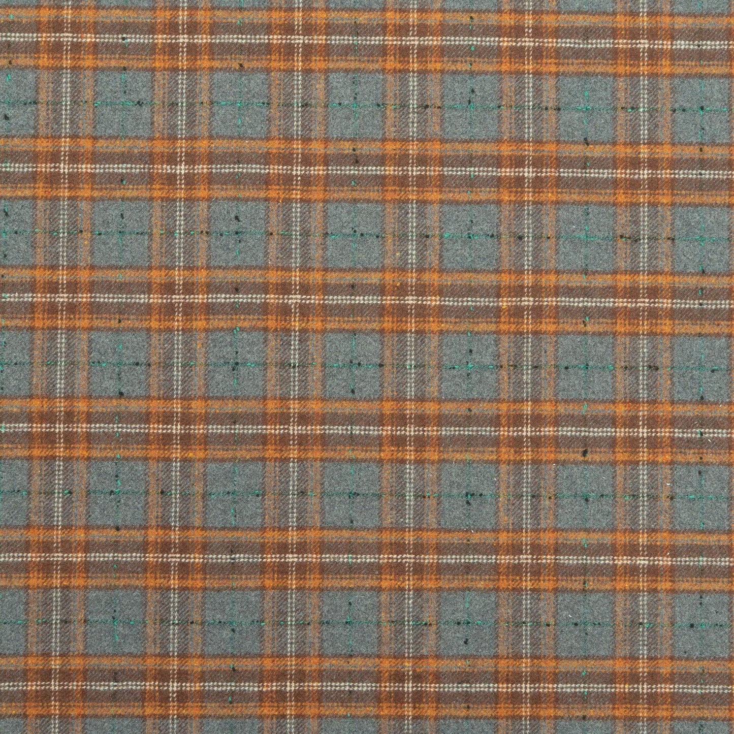 The Barker Plaid Fabric in Claystone || Close Up