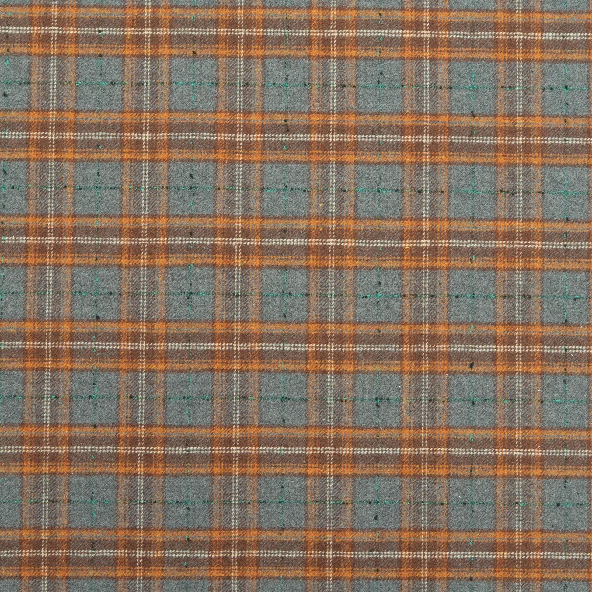 The Barker Plaid Fabric in Claystone || Close Up