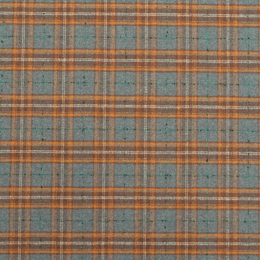 The Barker Plaid Fabric in Claystone || Close Up