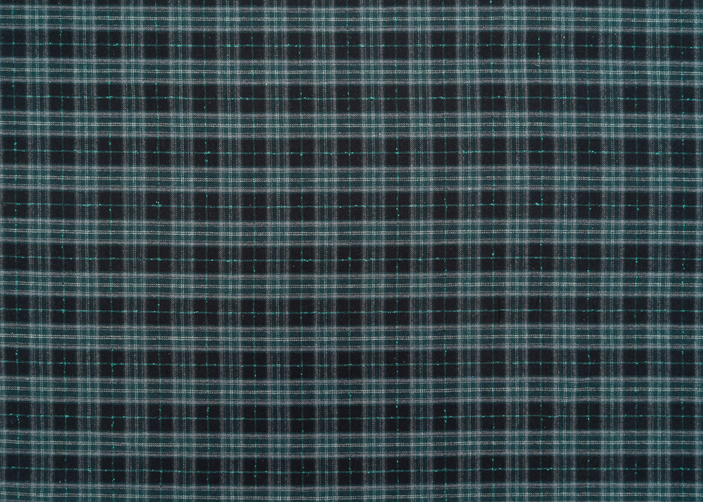 The Barker Plaid Fabric in Navy Green || Yardage