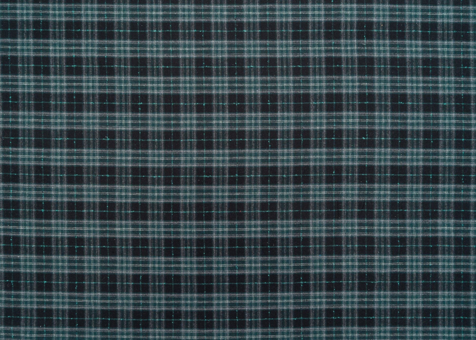 The Barker Plaid Fabric in Navy Green || Yardage