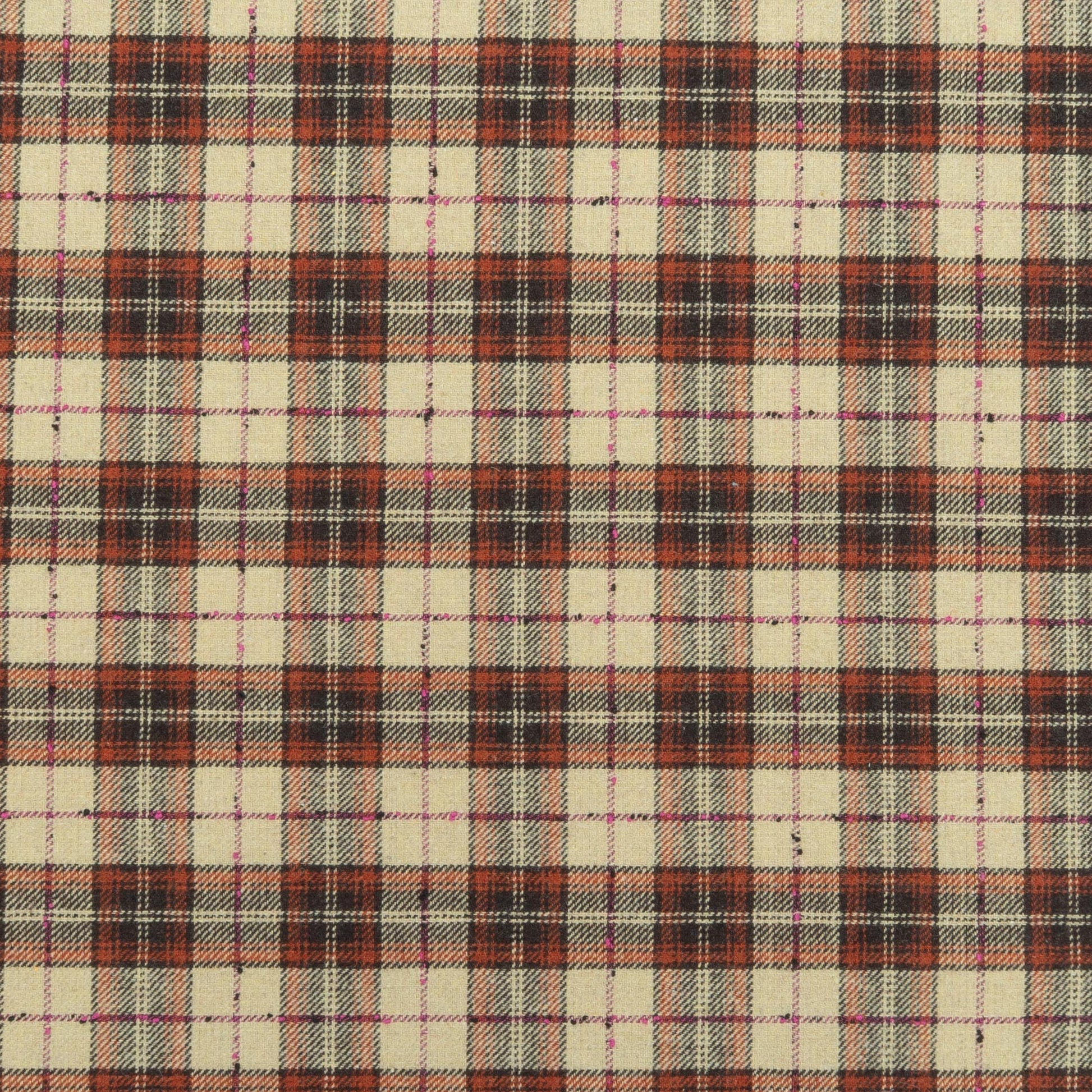 The Barker Plaid Fabric in Old Fashioned || Close Up
