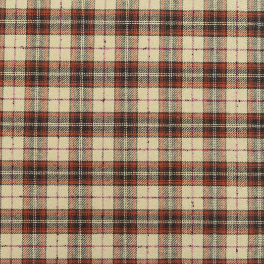 The Barker Plaid Fabric in Old Fashioned || Close Up