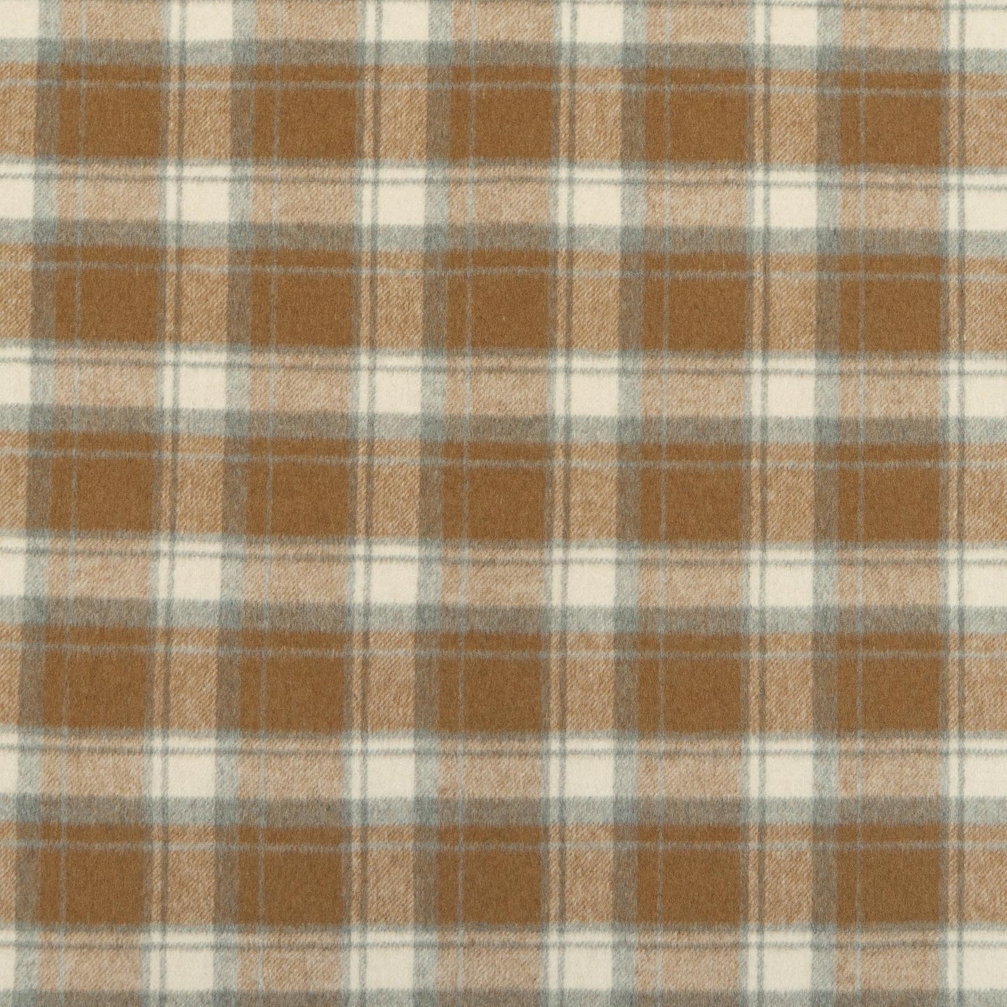The Beech Plaid Fabric in Nutmeg || Close Up