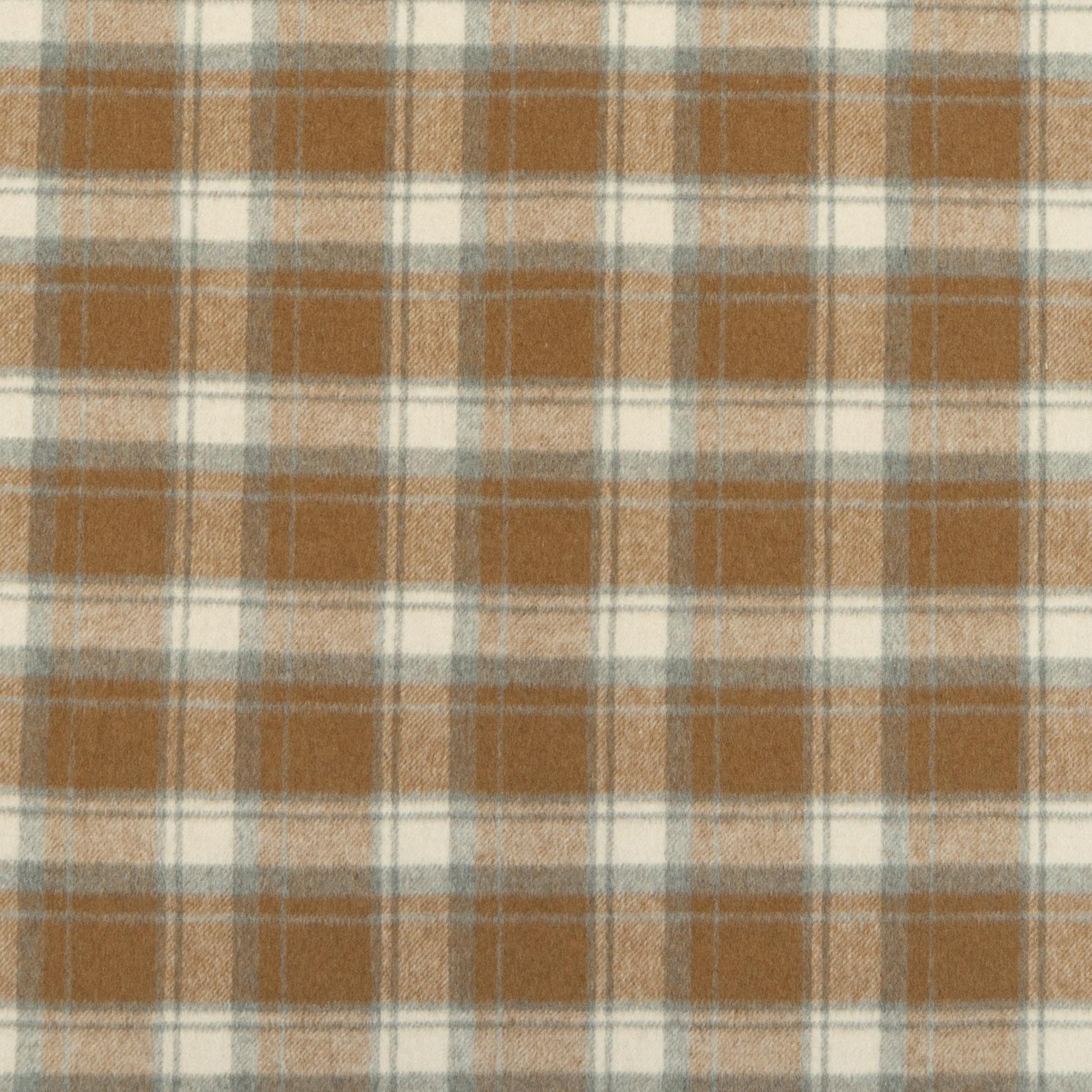 The Beech Plaid Fabric in Nutmeg || Close Up
