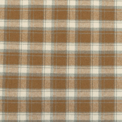 The Beech Plaid Fabric in Nutmeg || Close Up