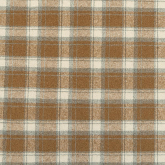 The Beech Plaid Fabric in Nutmeg || Close Up