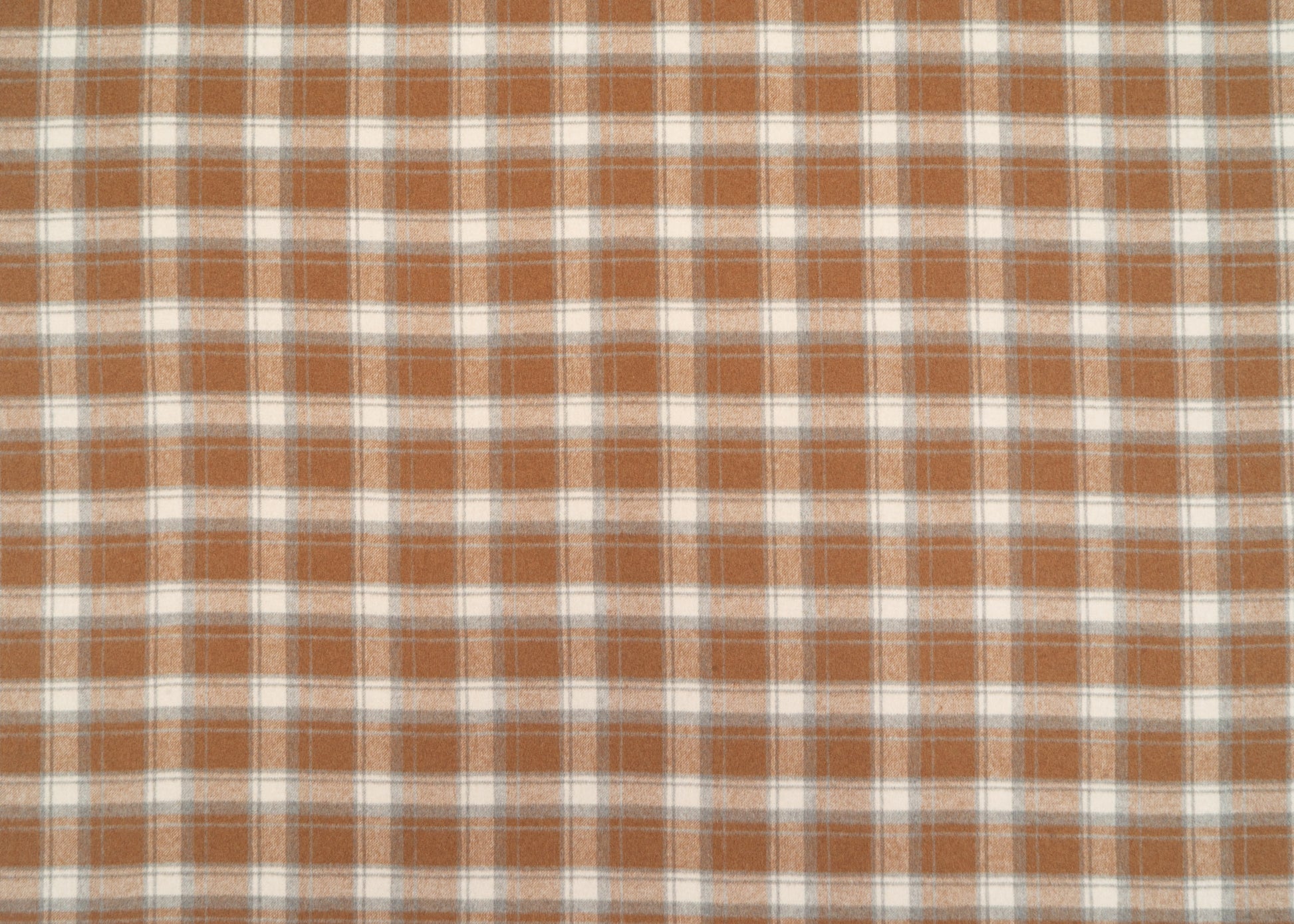 The Beech plaid Fabric in Nutmeg || Yardage