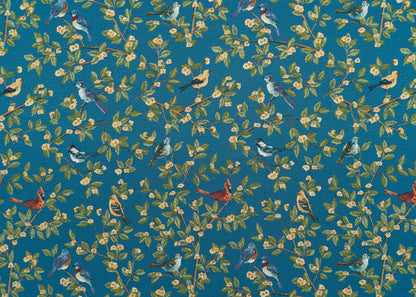 The Birds Galore Fabric in Blue Sky || Yardage
