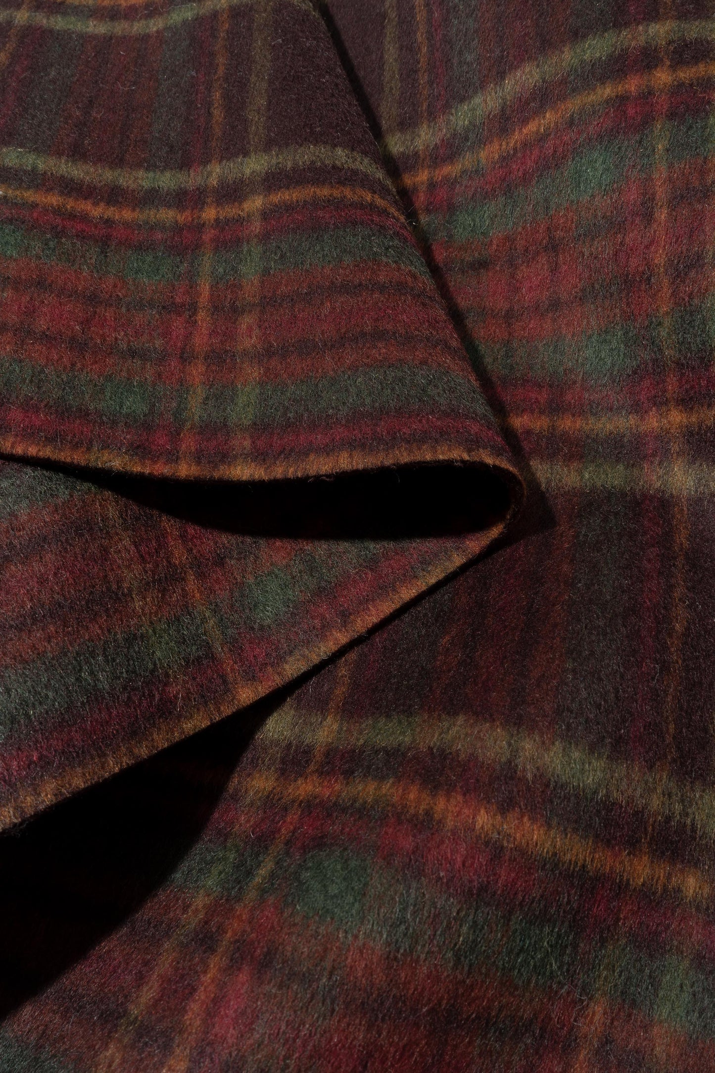 The Boulderado Plaid Fabric in Autumn || Folded