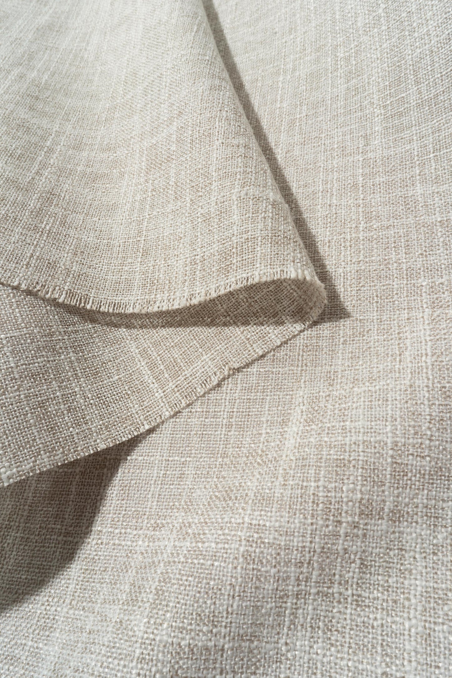 The Bravo Fabric in Natural Tone || Folded