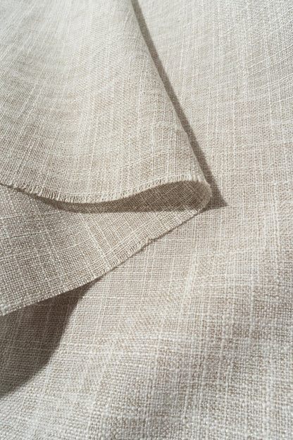 The Bravo Fabric in Natural Tone || Folded