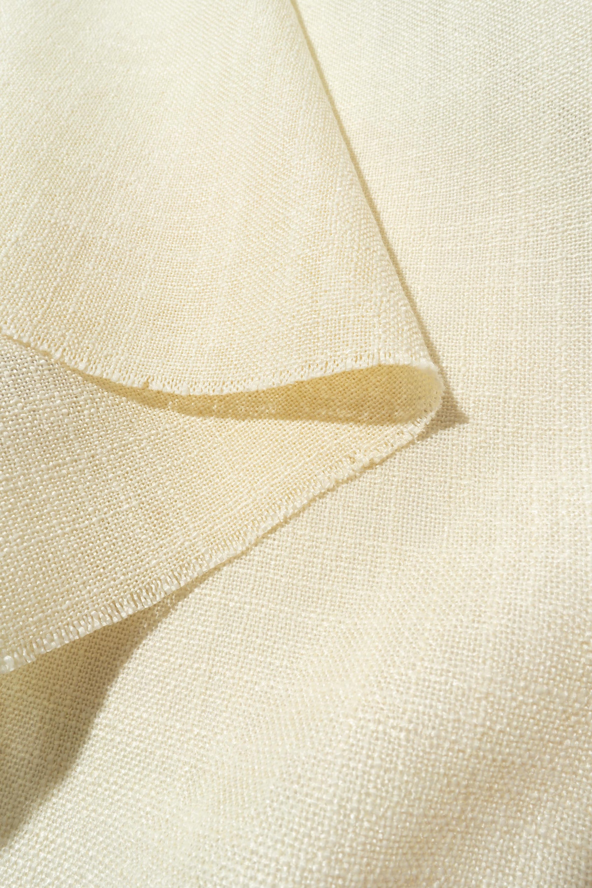 The Bravo Fabric in Vanilla || Folded