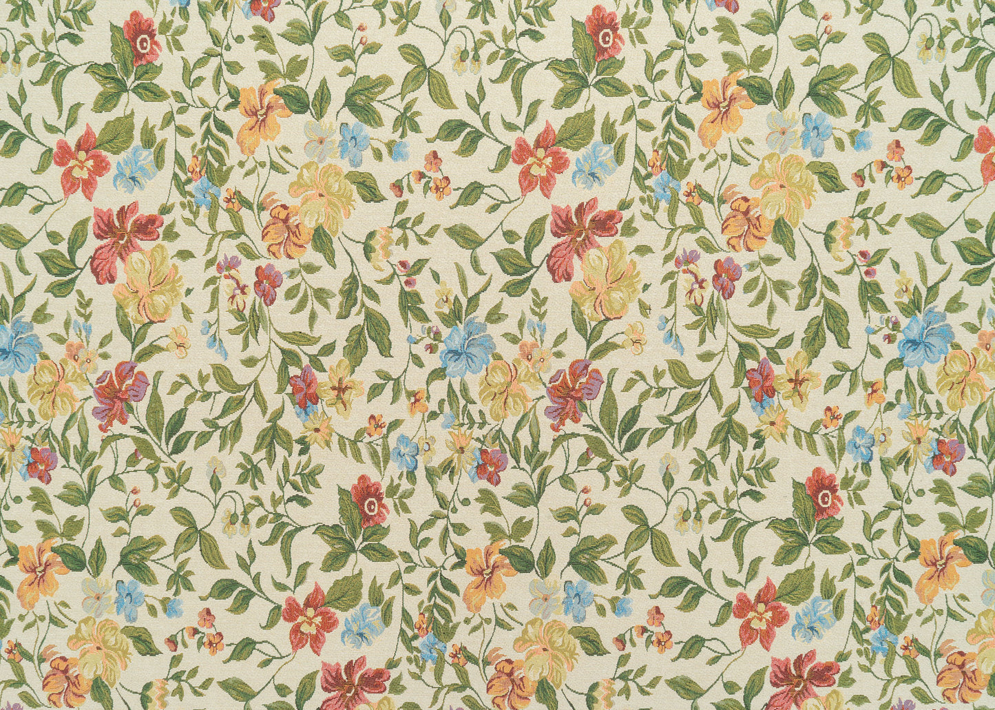 The Candace Flora Fabric in Alder Leaf || Yardage
