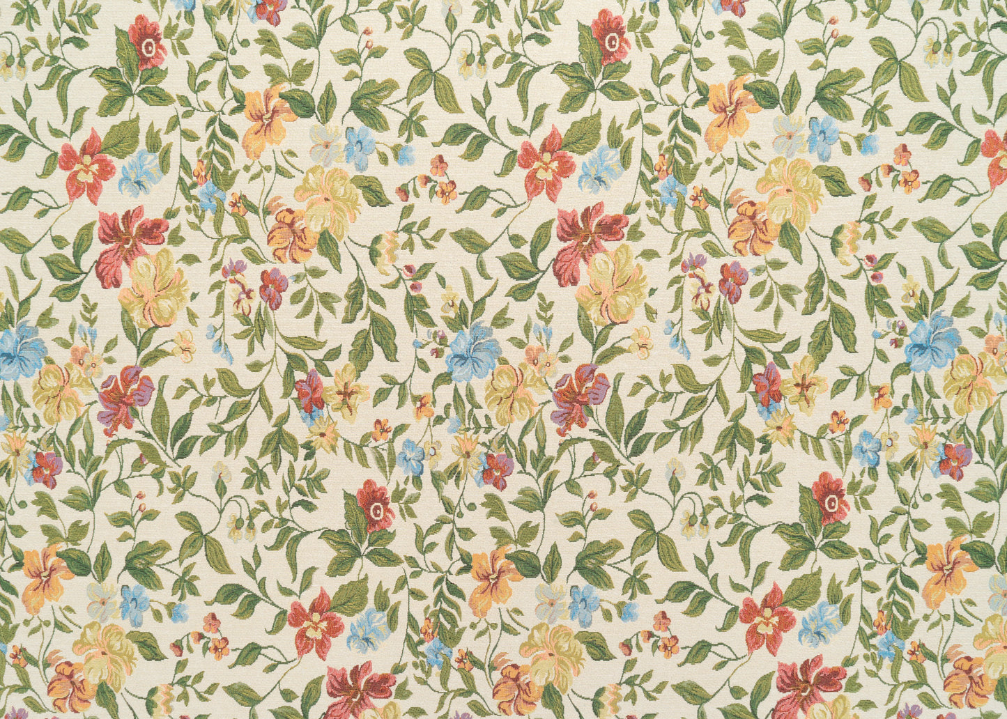 The Candace Flora Fabric in Alder Leaf || Yardage
