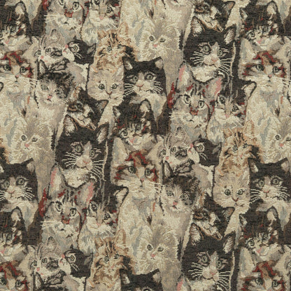 The Cats Meow Fabric in Calico || Close Up