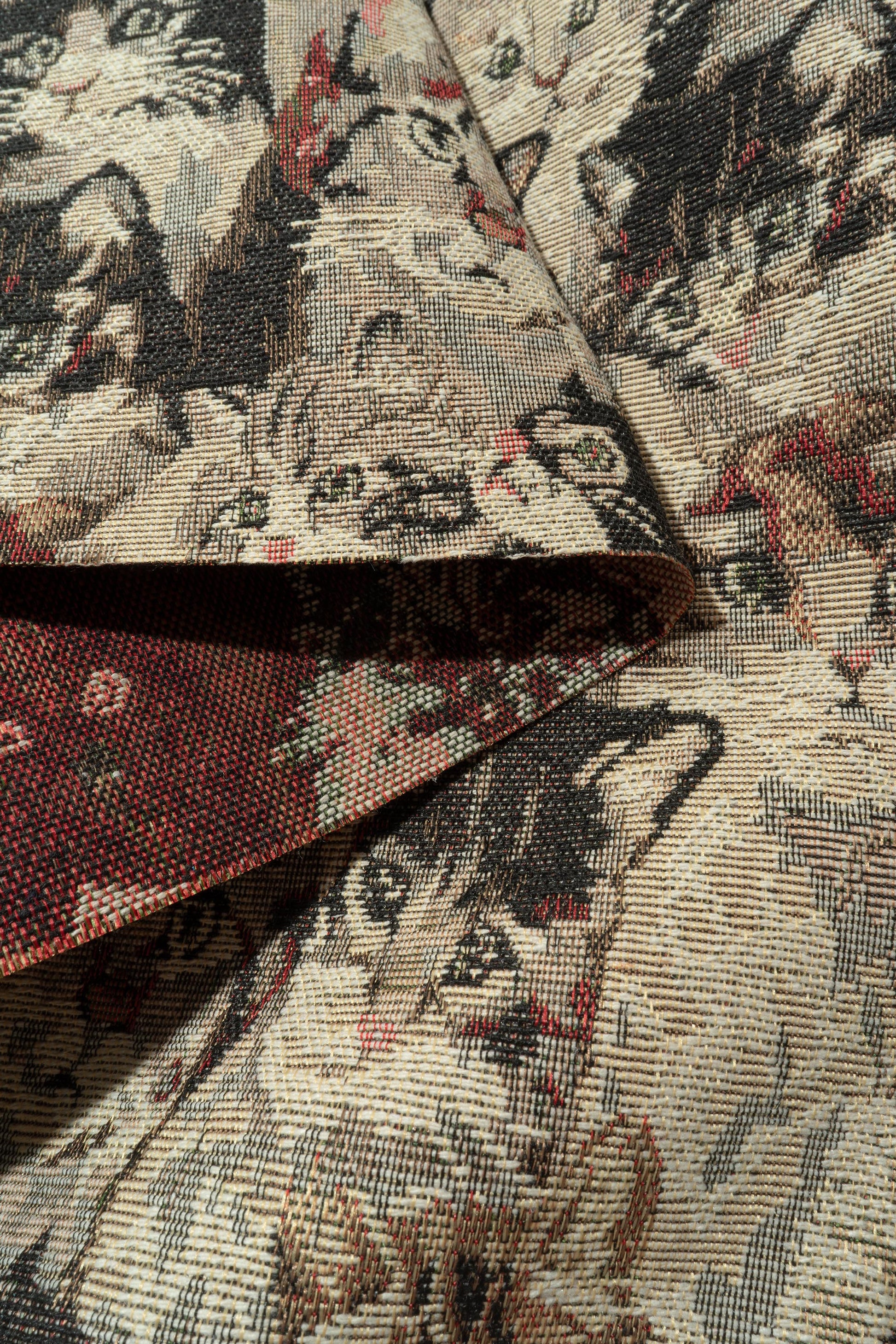 The Cats Meow Fabric in Calico || Folded