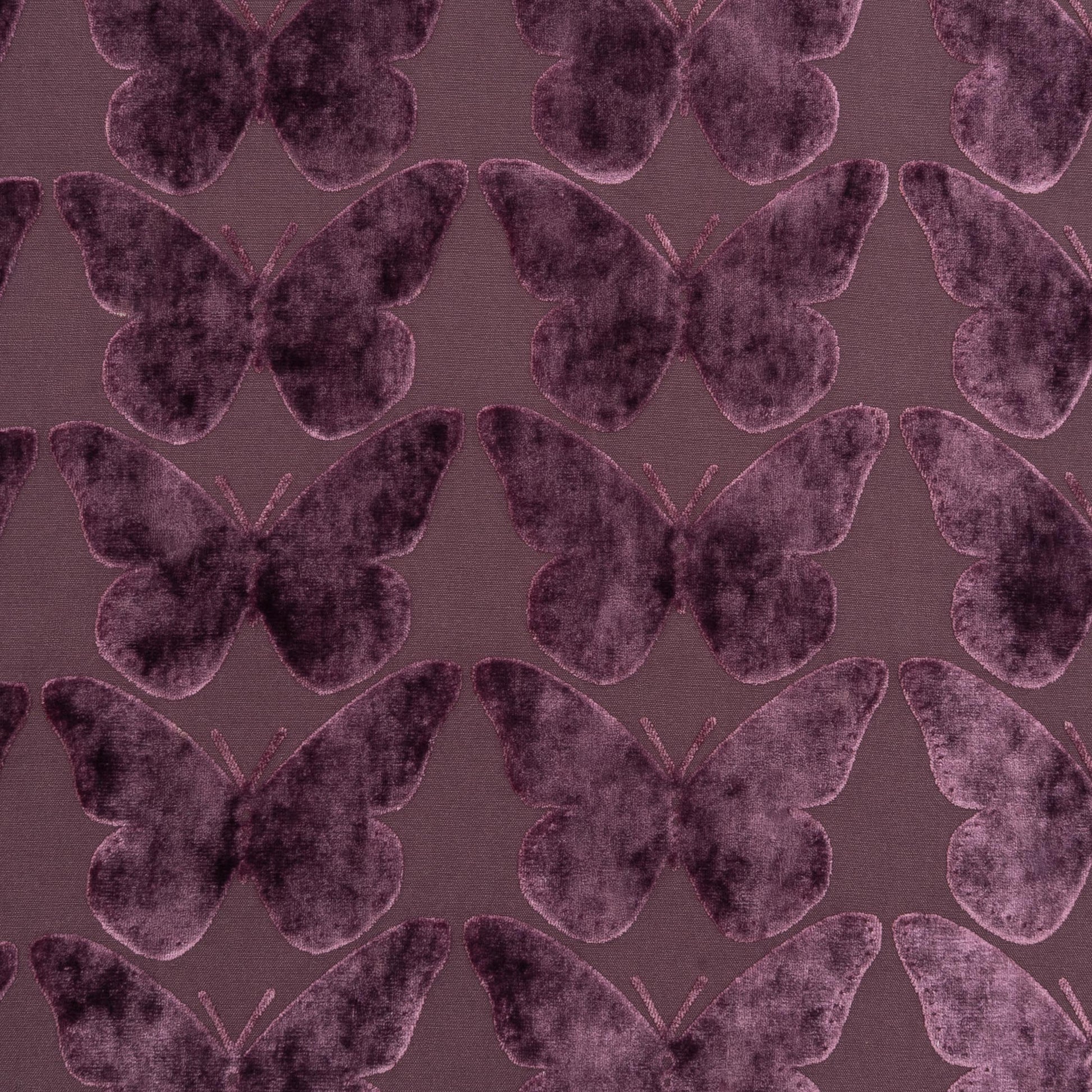 The Coleous Fabric in Aubergine || Close Up
