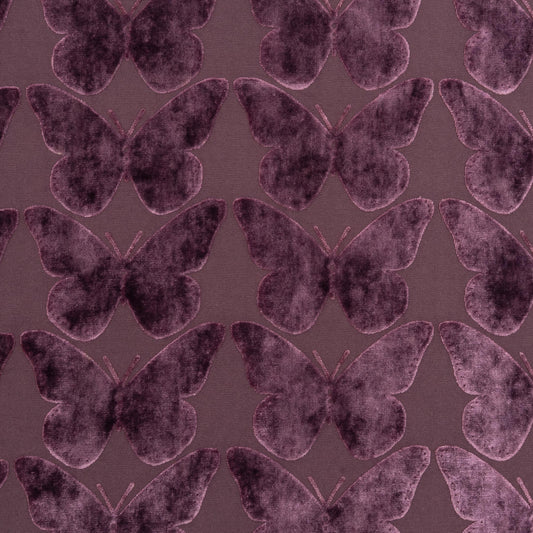 The Coleous Fabric in Aubergine || Close Up