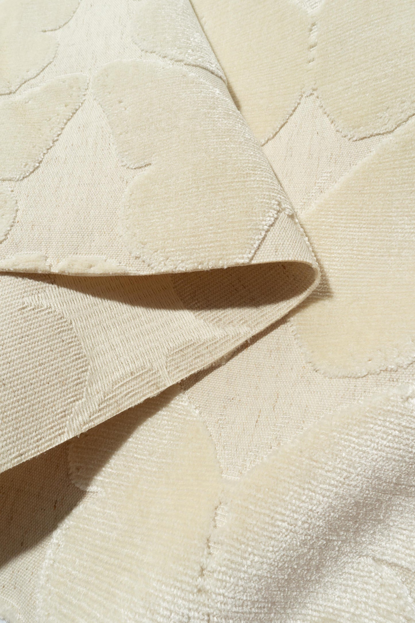 The Coleous Fabric in Ivory || Folded