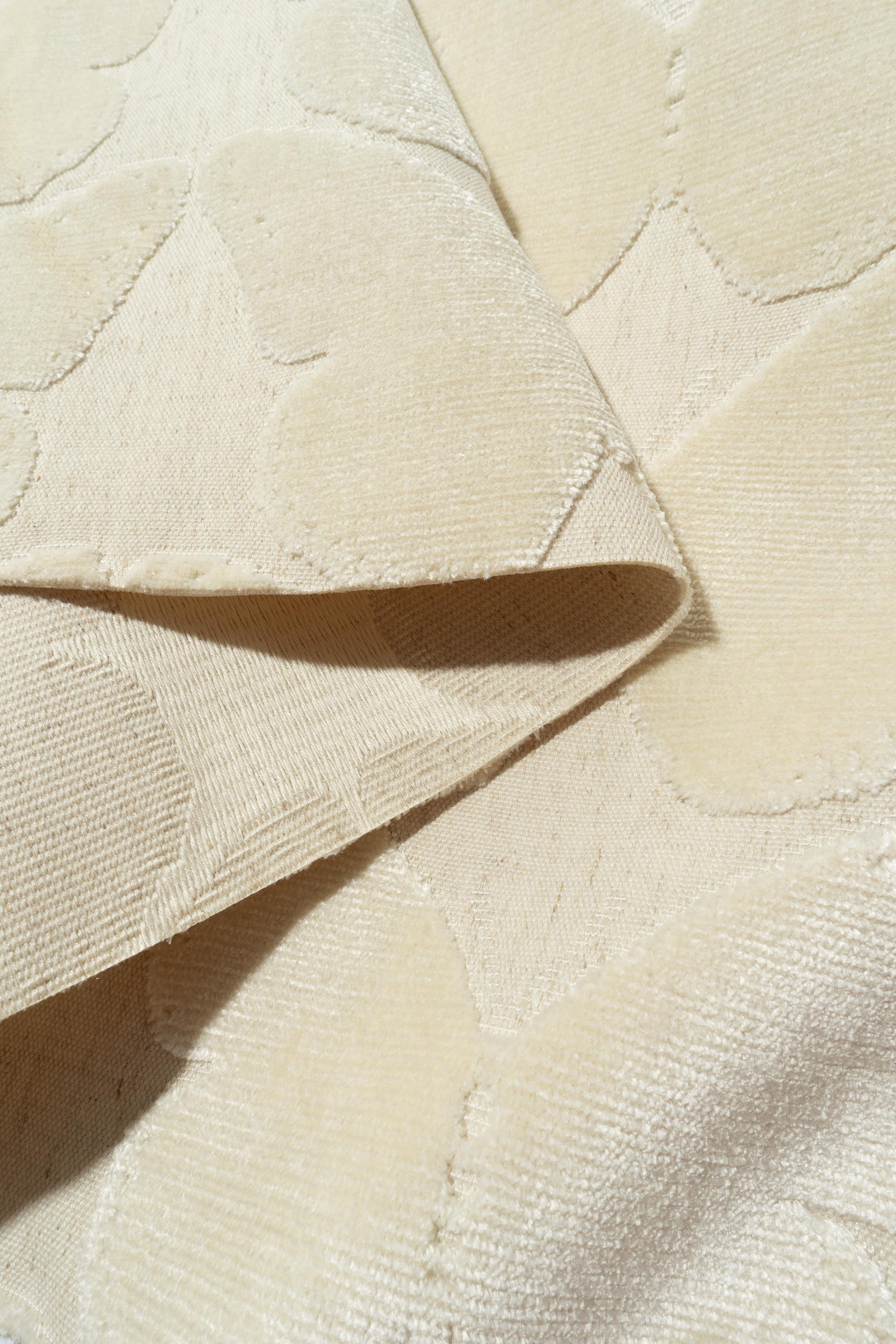 The Coleous Fabric in Ivory || Folded