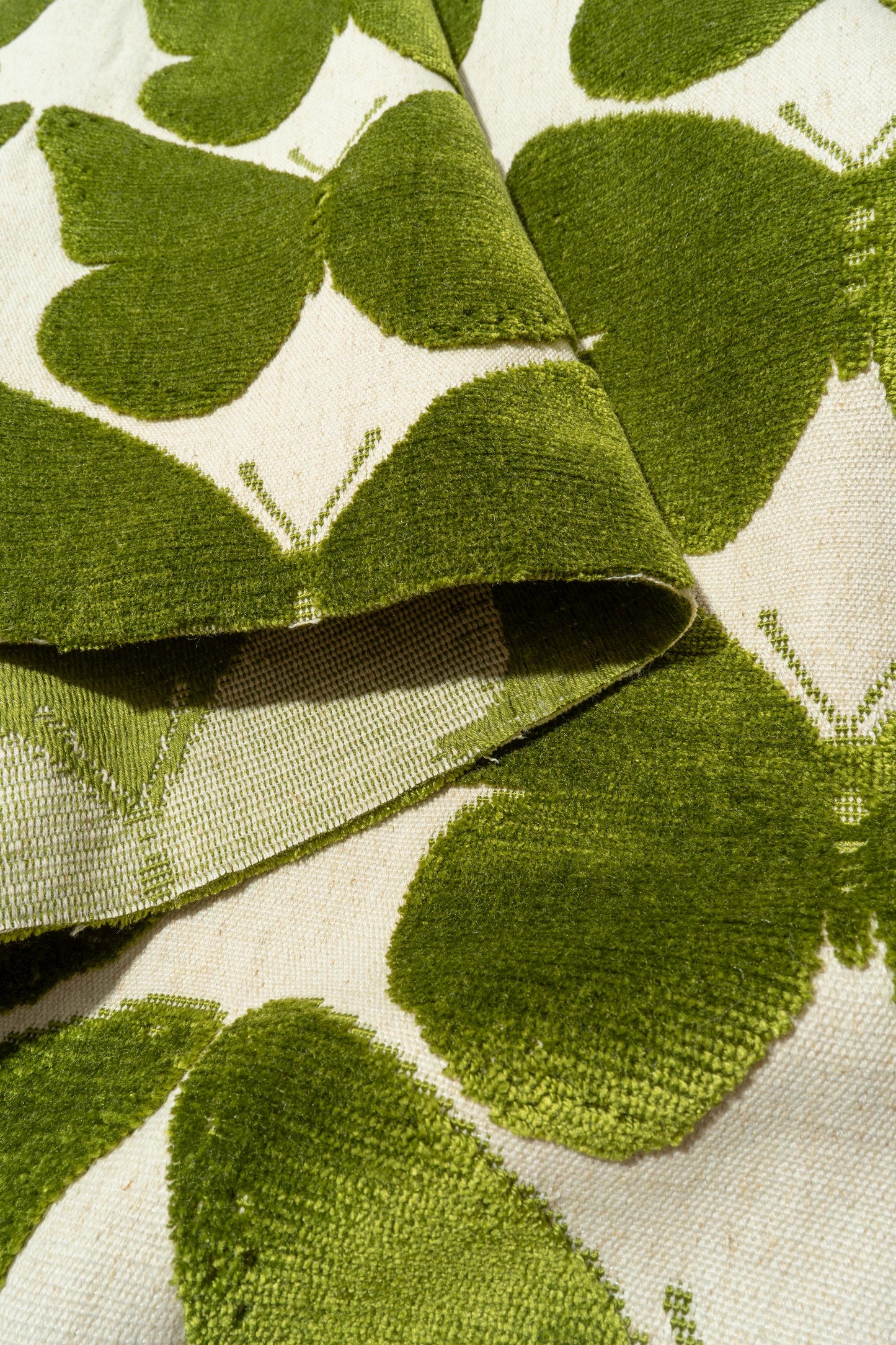 The Coleous Fabric in Kiwi || Folded
