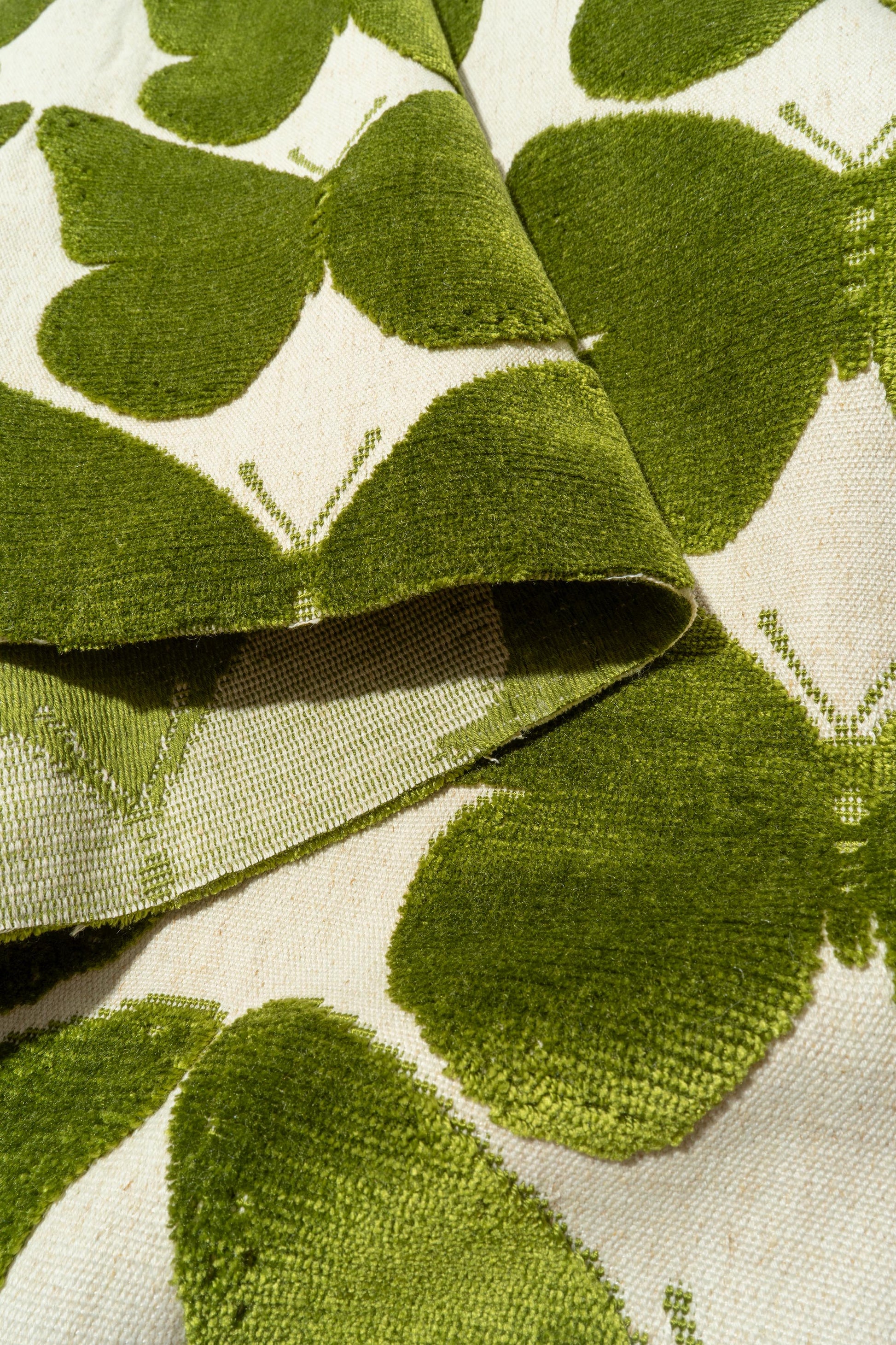 The Coleous Fabric in Kiwi || Folded