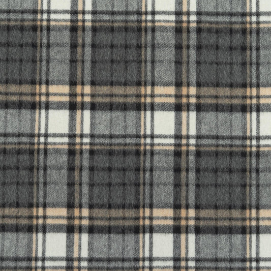 The Estes Park Plaid Fabric in Gun Barrel || Close Up