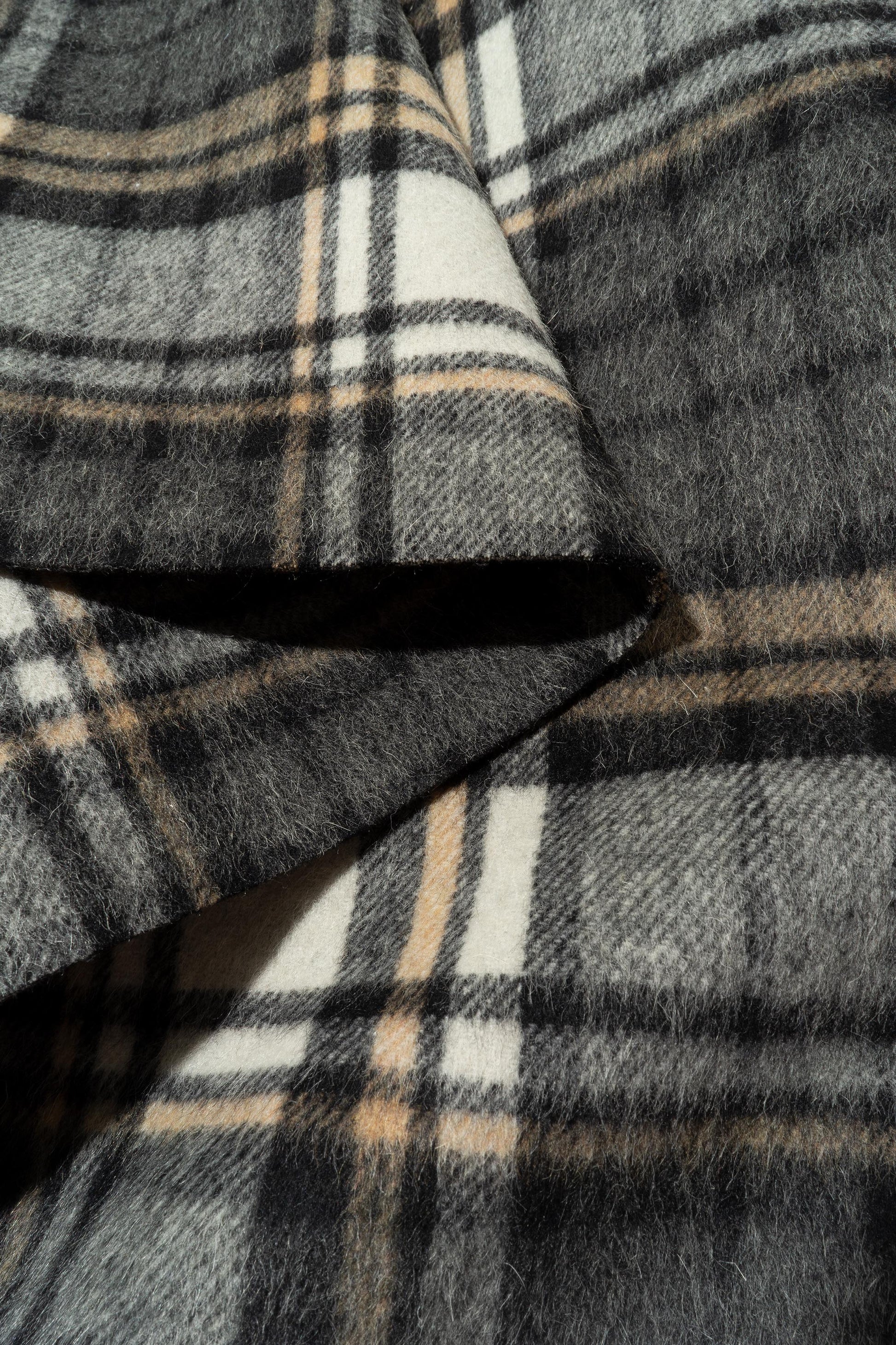 The Estes Park Plaid Fabric in Gun Barrel || Folded