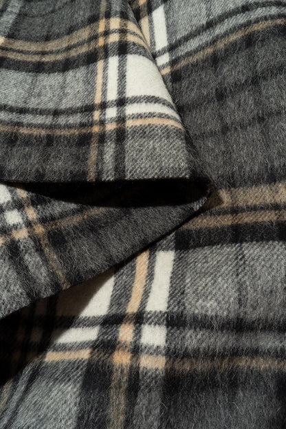 The Estes Park Plaid Fabric in Gun Barrel || Folded