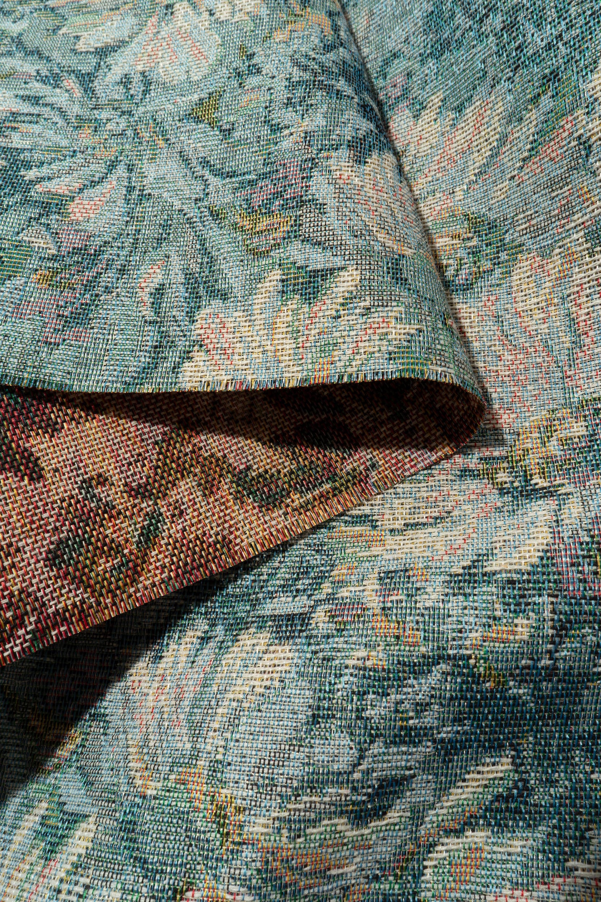 The Fisher Flora Fabric in Lakeside || Folded