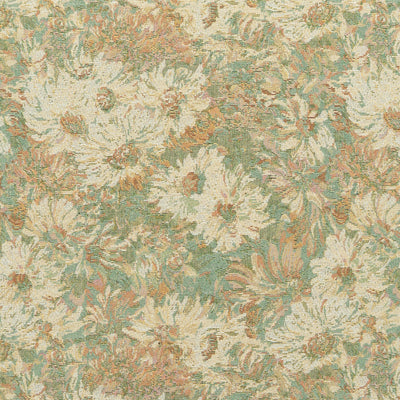 The Fisher Flora Fabric in Minted || Close Up