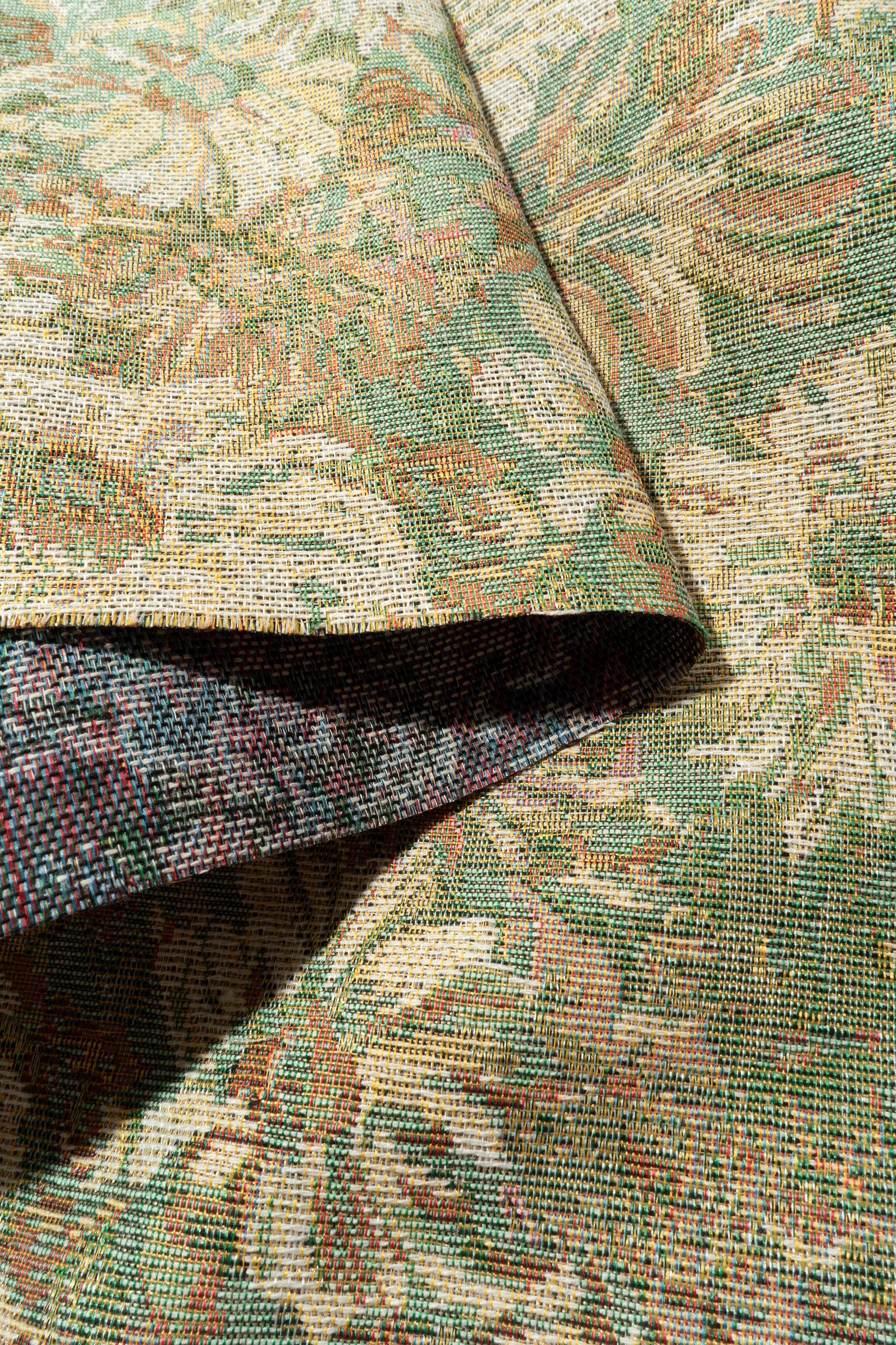 The Fisher Flora Fabric in Minted || Folded