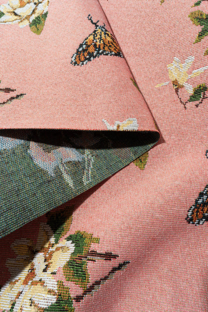 The Flutter Fabric in Carnation || Folded