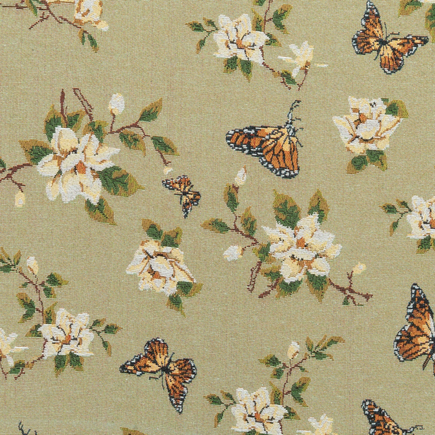 The Flutter Fabric in Lily Pad || Close Up