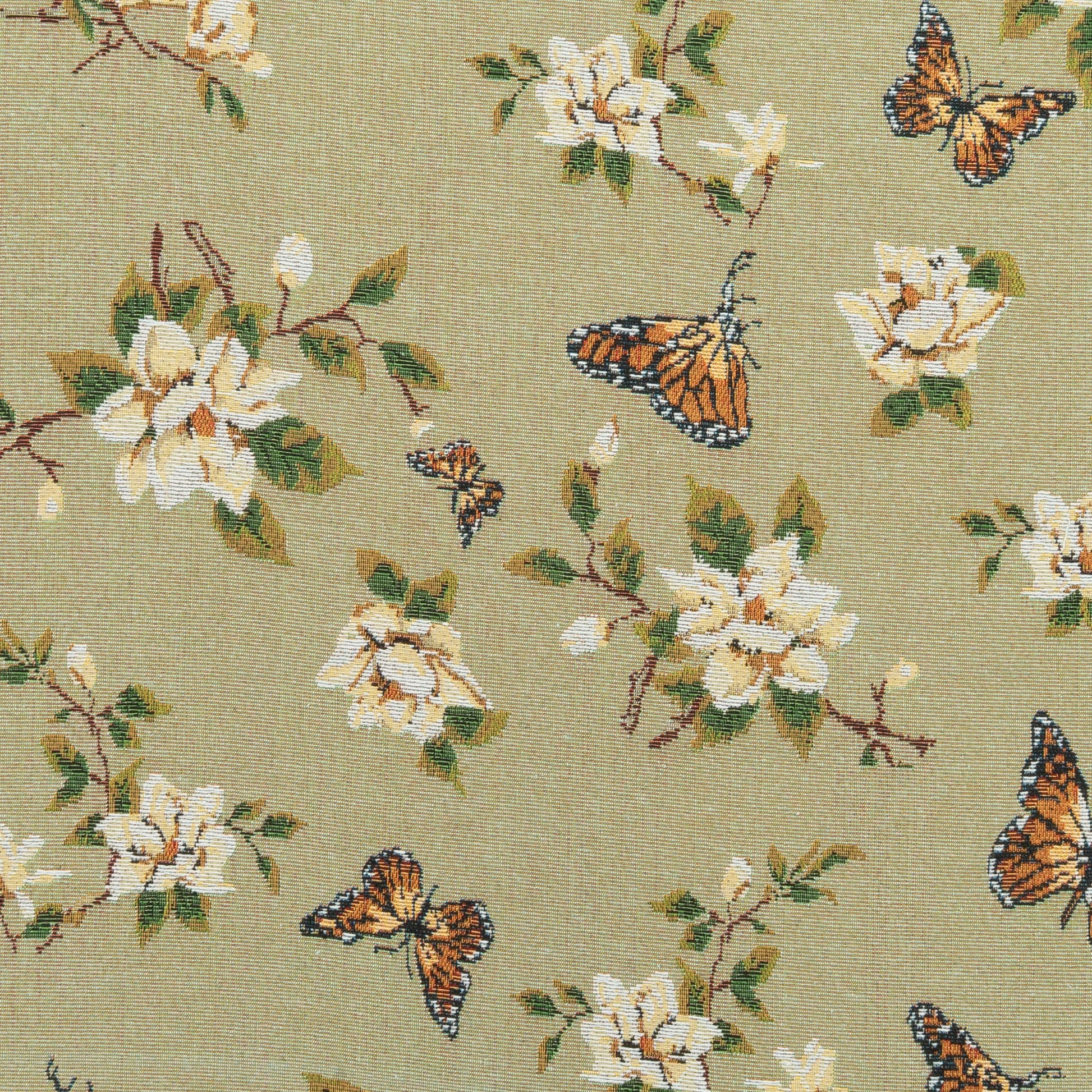 The Flutter Fabric in Lily Pad || Close Up